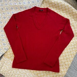 Magaschoni Red Cashmere Sweater, size Small